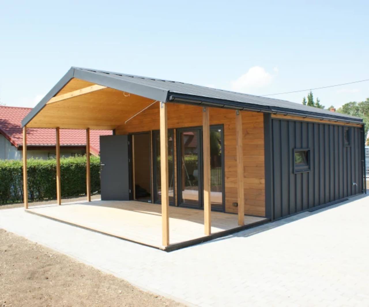 Wizualizacja: Barn 35 - parterowy z tarasem
